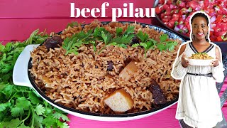 BEST BEEF PILAU IN THE WHOLE UNIVERSE!! | KALUHI'S KITCHEN