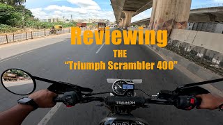 Triumph Scrambler 400 X Review | First Ride Impressions | Full review | Tamil Vlog | Roshan Ashok