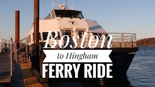 Boston to Hingham ferry ride on MV Lightning