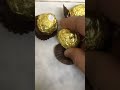 Unwrapping the ferrero chocolate in single hand 🤚 #shorts #asmr