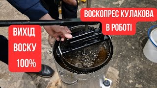 ВОСКОПРЕС ВПК-1. Як ним користуватися. Прес Кулакова. Вихід воску 60%.