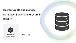 Creating Database, Schema and Users in SQL Server