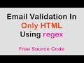 Email validation in HTML without JavaScript 😍