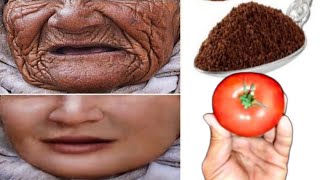 Mix coffee and tomato mask and use for 5 days to look younger.  Remove smile lines naturally