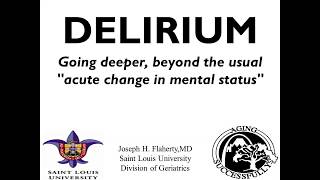 Delirium: Going deeper, beyond the usual 