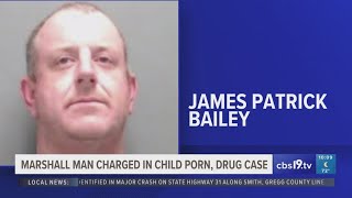 Marshall man arrested on child pornography, drug charges after multi-agency investigation