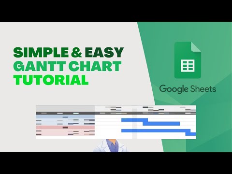 How to make a simple and easy Gantt Chart using Google Sheets and add Checkmarks! Beginner Friendly