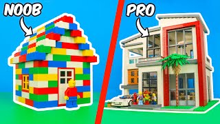 LEGO NOOB vs PRO House!!