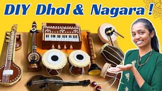 DIY Dhol \u0026 Nagara ! 🤩 @Payal_Vishal_Patel @PayalsCraftingCorner