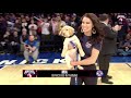 the new york knicks surprise war veteran with service dog