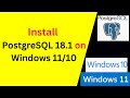 How to Install PostgreSQL 18.1 on Windows 11/10/Servers and connect from PgAdmin 4 & Dbeaver
