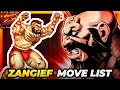 ZANGIEF MOVE LIST - Ultra Street Fighter II: The Final Challengers (USFII/USF2)