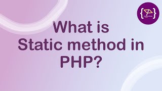 Static Method in PHP | Static Method in PHP in Hindi | OOP in PHP | PHP में Static Method क्या है?