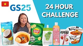 24 Hours Eating Only GS25 Korean Convenience Store Food in Saigon, Vietnam 🇻🇳