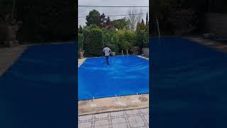 Cobertor de piscina de lona muy resistente