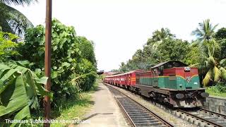 No 1007 Express train M6 792 from Colombo Fort to Badulla at Walpola Railway Station