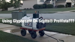 *NOT A SPONSORED VIDEO!!! // Spraying GLYPHOSATE on NEW Scotts® Pro Vista™ Seed/Sod okay or nay???