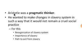 ARISTOTLE : THEORY OF SLAVERY #psir #net #jrf