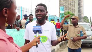 Eco bank sacked-workers protest