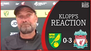'Minamino Top Class' | Jurgen Klopp Press Conference | Norwich City 0-3 Liverpool