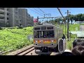 【9003f 恩田出場試運転（往路）】東急9000系9003編成が試運転列車として警笛を鳴らしながらたまプラーザ駅に到着停車するシーン（試96 112レ）2022.7.29