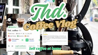 Cafe Vlog with Tiny Coffee shop at Home ขายกาแฟในบ้าน #coffee #cafevlog #ขายกาแฟในบ้าน