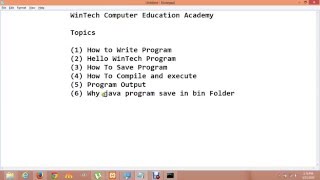 learn java in sindhi lecture 1
