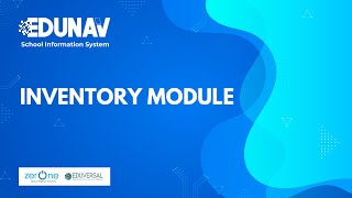 Inventory Module - Edunav Tutorial