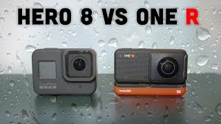 Gopro Hero 8 VS Insta360 One R : Wet Weather Test