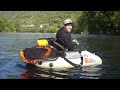 a catfish explodes in the middle of a float tube fishing competition