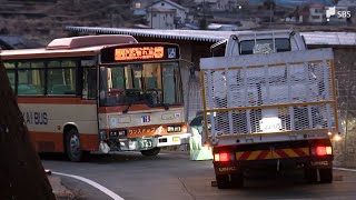 路線バスと軽トラックの事故 センターラインがない市道で正面衝突か 1人けが＝静岡・伊豆市