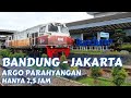 NAIK KERETA API ARGO PARAHYANGAN DARI STASIUN BANDUNG KE  STASIUN GAMBIR JAKARTA