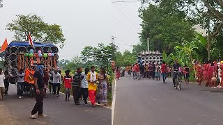 আজ জাঙ্গিপাড়া তারাজলে👉সাউন্ড কিং ও মা ছেলেকালী সাউন্ড😎জল যাত্রী নিয়ে রোড শো করছে