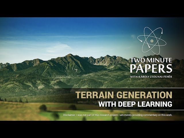 Terrain Generation With Deep Learning Two Minute Papers 208 Video