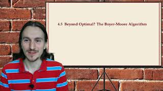 COMP526 4-6 §4.5 The Boyer-Moore algorithm