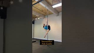 How to Pole Dance // Intermediate Pole Combo #poledance #polefitness #polecombo