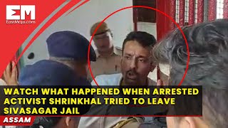 Assam activist Shrinkhal Chaliha re-arrested while leaving jail; watch how events unfolded