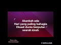 Hari paling bahagia ( lirik ) - Devano Danendra