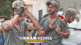 Hrithik Roshan Stylish Entry at Vikram Vedha Hindi Remake Teaser Launch