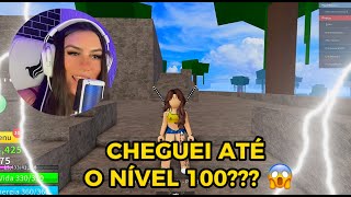 DIA 1 TENTANDO CHEGAR AO NÍVEL 100 NO BLOX FRUIT 😵😳