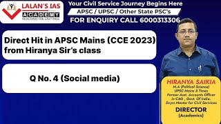 Direct Hit in APSC Mains (CCE 2023) from Hiranya Sir’s class