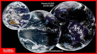 Panoramic video of planet Earth, updated to Feb 5 2025 20:30