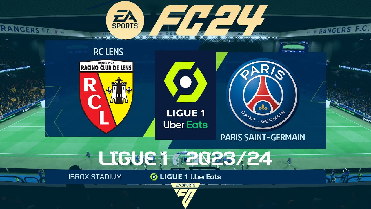 FC 24 Lens Vs PSG | Ligue 1 2024 | PS5 Full Match - YouTube