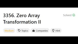 3356. Zero Array Transformation II | LeetCode | POTD | Difference Array Technique | Binary Search