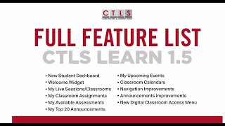 Announcing CTLS Learn 1.5 Update