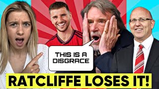 RATCLIFFE HUGE OUTBURST! MAN UTD OWNER LOSES IT WITH STAFF AND LABELS THEM DISGRACE! NEWS LIVE