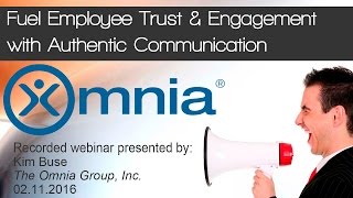 Fuel Employee Trust and Engagement with Authentic Communication