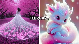 ✨ Choose Your Birthday Month \u0026 See Your Dress With Adorable Baby Dragon! 🐉👗 | Choosy Month