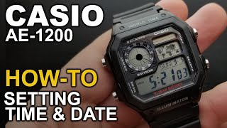 Casio Ae 1200 Setting Time And Date Tutorial