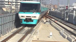 【東岸和田駅高架化和歌山方面完成】東岸和田着発車通過集